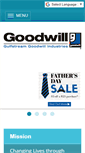Mobile Screenshot of gulfstreamgoodwill.org